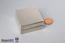 2" x 2" x 1/2" N40 Neodymium Block Magnet - photo 5