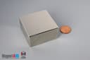 2" x 2" x 1" N45 Neodymium Block Magnet - photo 1