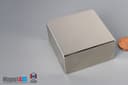 2" x 2" x 1" N45 Neodymium Block Magnet - photo 3