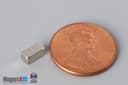 1/4" x 1/8" x 1/8" N45 Neodymium Block Magnet - photo 1