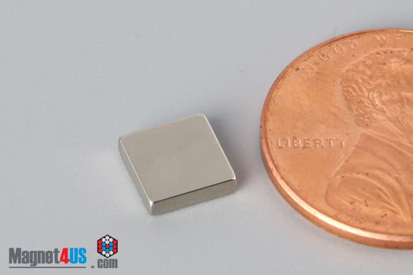 1/4" x 1/4" x 1/16" N40 Neodymium Block Magnet - photo 3