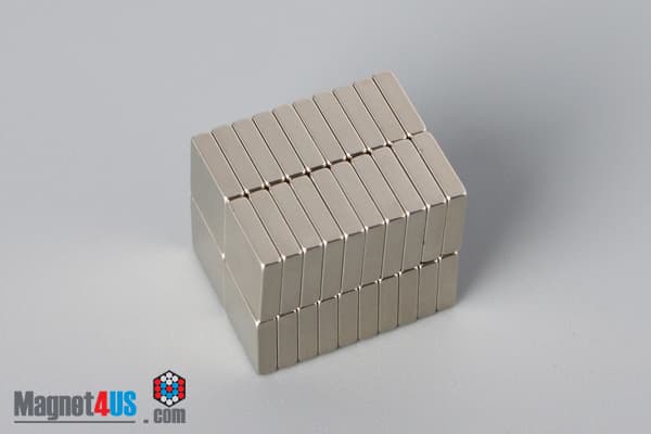 1/4" x 1/4" x 1/16" N40 Neodymium Block Magnet - photo 4