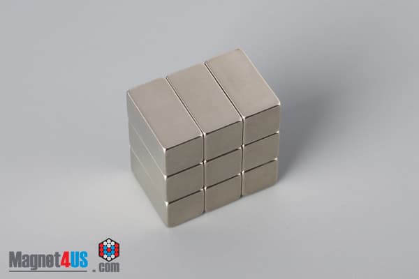 1/4" x 1/4" x 1/2" N40 Neodymium Block Magnet - photo 4