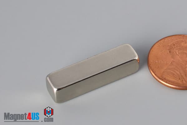 1/4" x 1/4" x 1" N45 Neodymium Block Magnet - photo 3