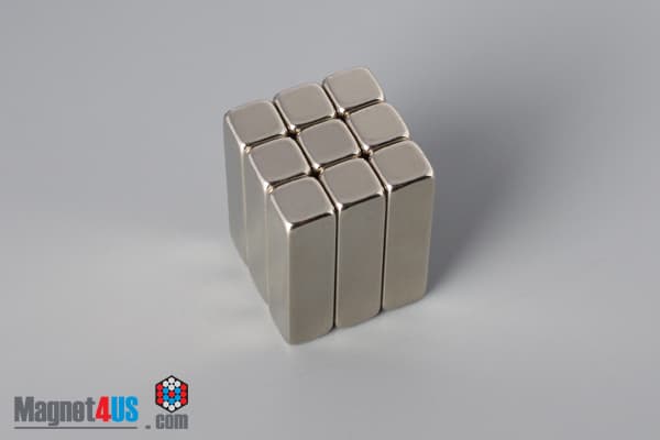 1/4" x 1/4" x 1" N45 Neodymium Block Magnet - photo 5