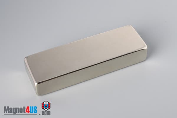3" x 1" x 1/2" N45 Neodymium Block Magnet - photo 2