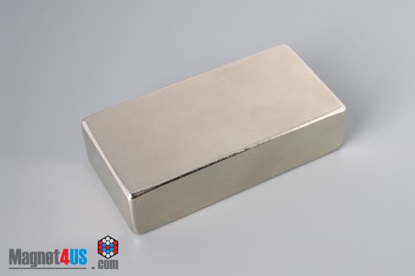 3" x 1 1/2" x 3/4" N45 Neodymium Block Magnet - photo 2