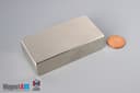 3" x 1 1/2" x 3/4" N45 Neodymium Block Magnet - photo 1