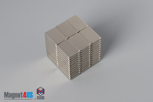 3/8" x 3/16" x 1/16" N40 Neodymium Block Magnet - photo 4