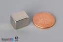 3/8" x 3/8" x 1/2" N45 Neodymium Block Magnet - photo 1