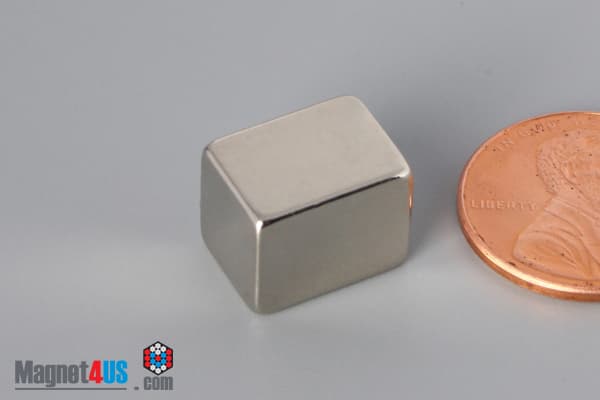 3/8" x 3/8" x 1/2" N45 Neodymium Block Magnet - photo 3