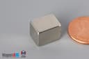 3/8" x 3/8" x 1/2" N45 Neodymium Block Magnet - photo 3