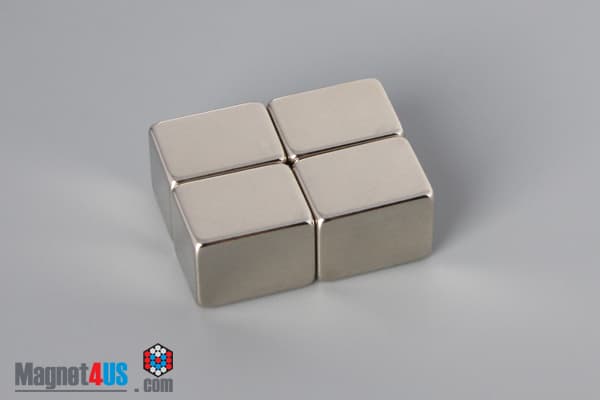 3/8" x 3/8" x 1/2" N45 Neodymium Block Magnet - photo 4