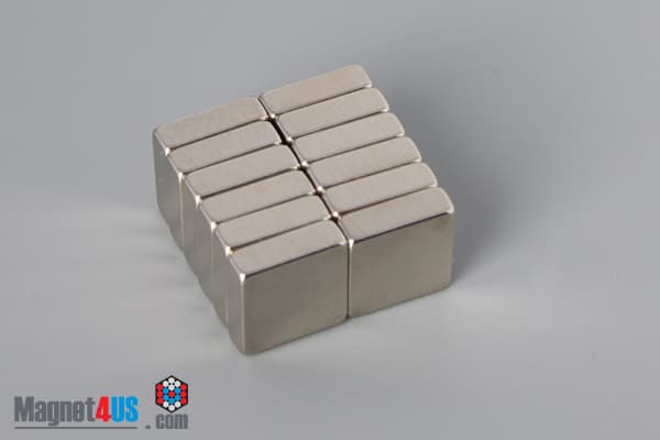 3/8" x 3/8" x 1/8" N40 Neodymium Block Magnet - photo 4