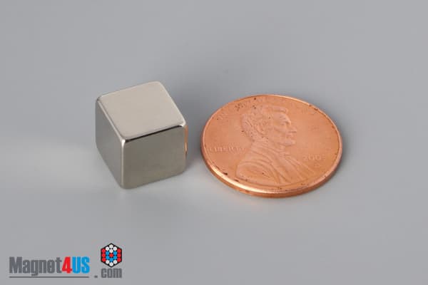 3/8" x 3/8" x 3/8" N40 Neodymium Block Magnet