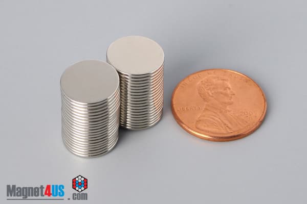 7/16" dia. x 1/32" N52 Neodymium Disc Magnet - photo 5