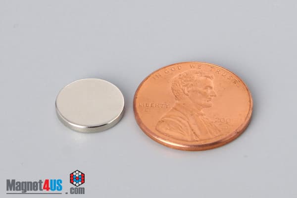 7/16" dia. x 1/16" N52 Neodymium Disc Magnet