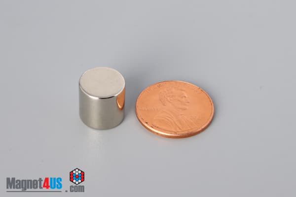 7/16" dia. x 7/16" N40 Neodymium Cylinder Magnet - photo 1