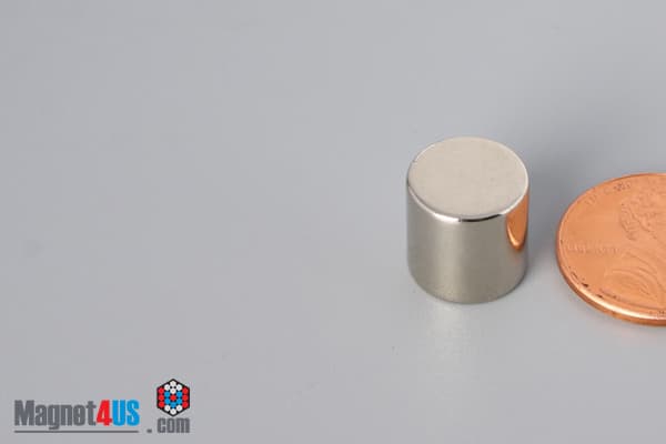 7/16" dia. x 7/16" N40 Neodymium Cylinder Magnet - photo 3