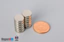 7/16" dia. x 1/8" N52 Neodymium Disc Magnet - photo 5