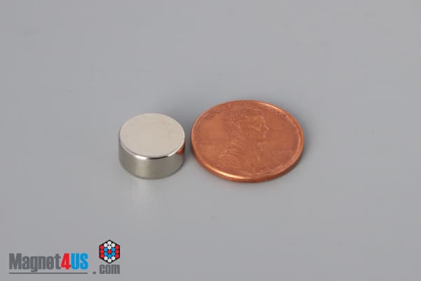 7/16" dia. x 2/10" N45 Neodymium Disc Magnet - photo 1