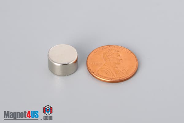 7/16" dia. x 1/4" N45 Neodymium Disc Magnet - photo 1