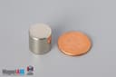 1/2" dia. x 1/2" N45 Neodymium Cylinder Magnet - photo 1