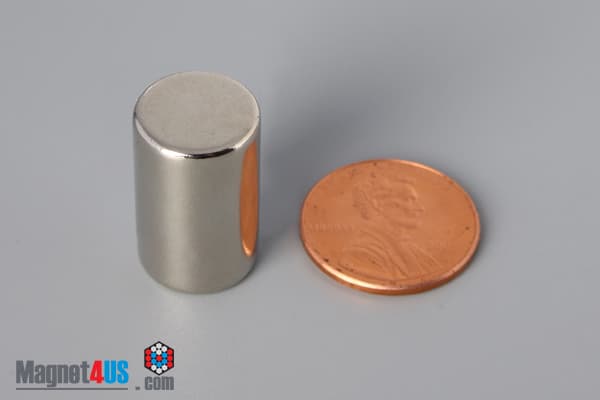 1/2" dia. x 7/8" N45 Neodymium Cylinder Magnet - photo 1