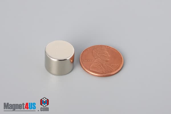 1/2" dia. x 3/8" N40 Neodymium Disc Magnet