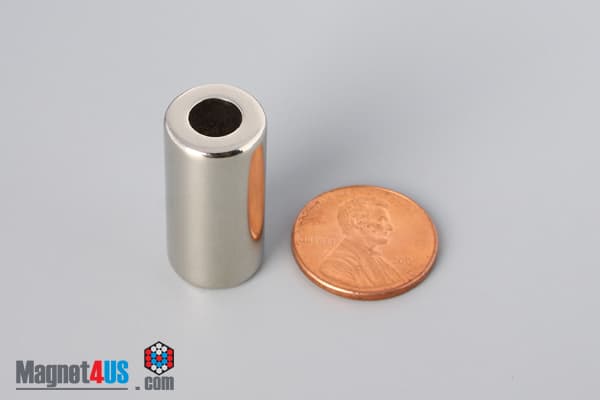 1/2" od x 1/4" id x 1" N40 Neodymium Ring Magnet - photo 1
