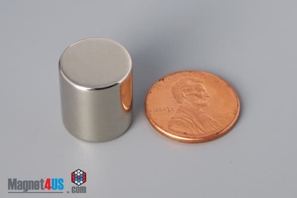 9/16" dia. x 5/8" N45 Neodymium Cylinder Magnet - photo 1