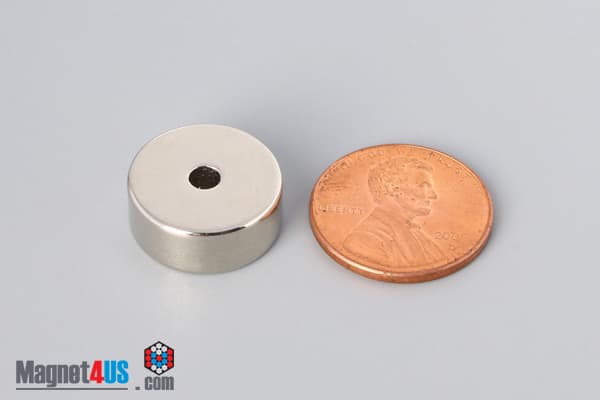5/8" od x 1/8" id x 1/4" N45 Neodymium Ring Magnet