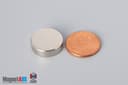 11/16" dia. x 2/10" N45 Neodymium Disc Magnet - photo 1