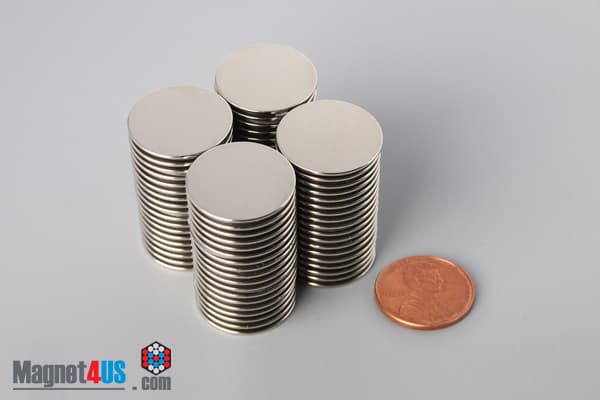 3/4" dia. x 1/32" N52 Neodymium Disc Magnet - photo 5