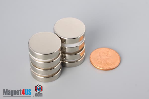 3/4" dia. x 3/16" N52 Neodymium Disc Magnet - photo 5