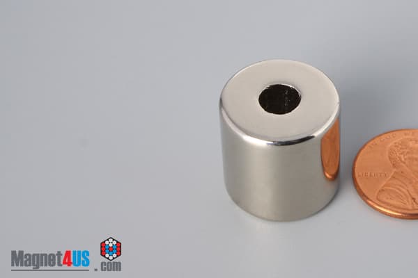 3/4" od x 1/4" id x 3/4" N45 Neodymium Ring Magnet - photo 3
