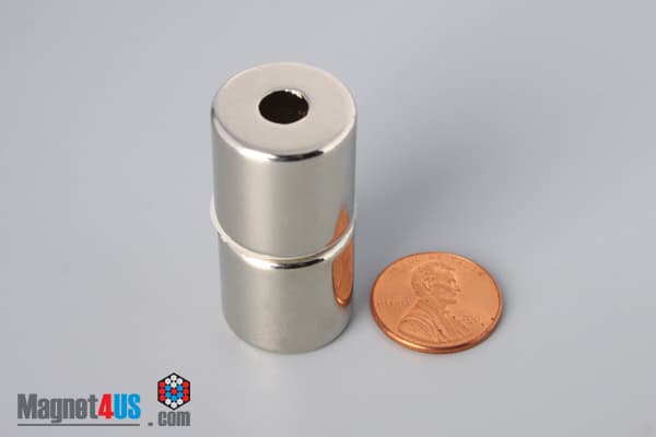 3/4" od x 1/4" id x 3/4" N45 Neodymium Ring Magnet - photo 5