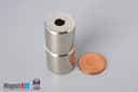 3/4" od x 1/4" id x 3/4" N45 Neodymium Ring Magnet - photo 5