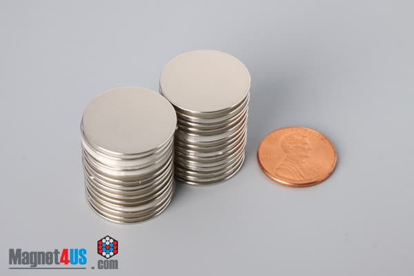 13/16" dia. x 1/32" N52 Neodymium Disc Magnet - photo 5