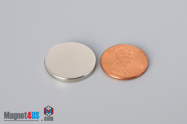 13/16" dia. x 3/32" N45 Neodymium Disc Magnet - photo 1