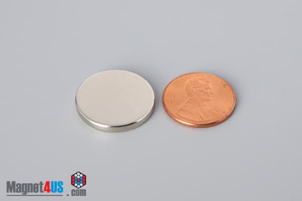13/16" dia. x 1/10" N45 Neodymium Disc Magnet