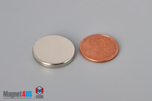 13/16" dia. x 1/8" N45 Neodymium Disc Magnet