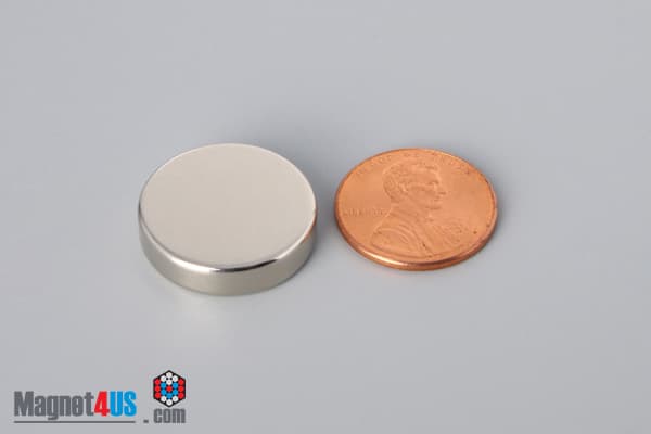 13/16" dia. x 2/10" N45 Neodymium Disc Magnet - photo 1