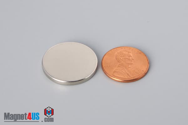 7/8" dia. x 3/32" N45 Neodymium Disc Magnet - photo 1