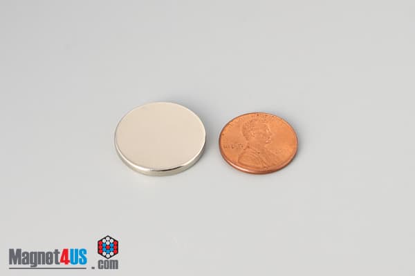 7/8" dia. x 1/10" N40 Neodymium Disc Magnet