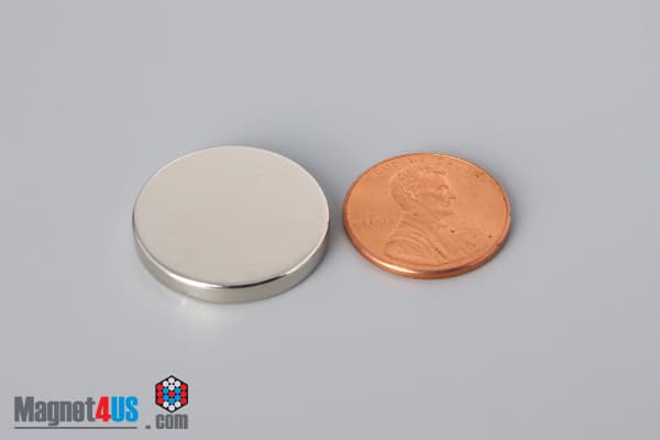 7/8" dia. x 1/8" N40 Neodymium Disc Magnet - photo 1