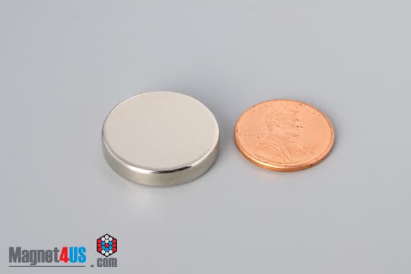 7/8" dia. x 3/16" N40 Neodymium Disc Magnet - photo 1