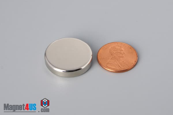 7/8" dia. x 2/10" N45 Neodymium Disc Magnet