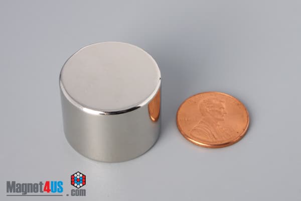 1" dia. x 3/4" N45 Neodymium Disc Magnet - photo 1