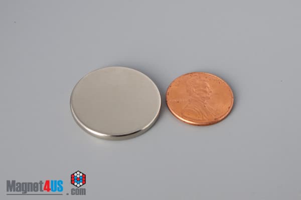 1" dia. x 1/10" N40 Neodymium Disc Magnet - photo 1